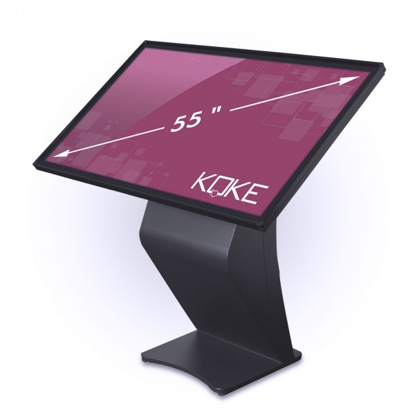 Koke - 55 Zoll Face up Kiosk System Indoor